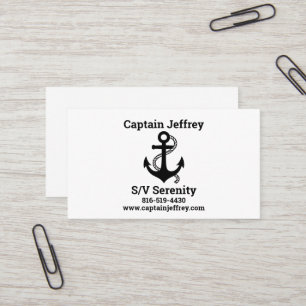 Visita Cartão de barco para o entusiasta da vela