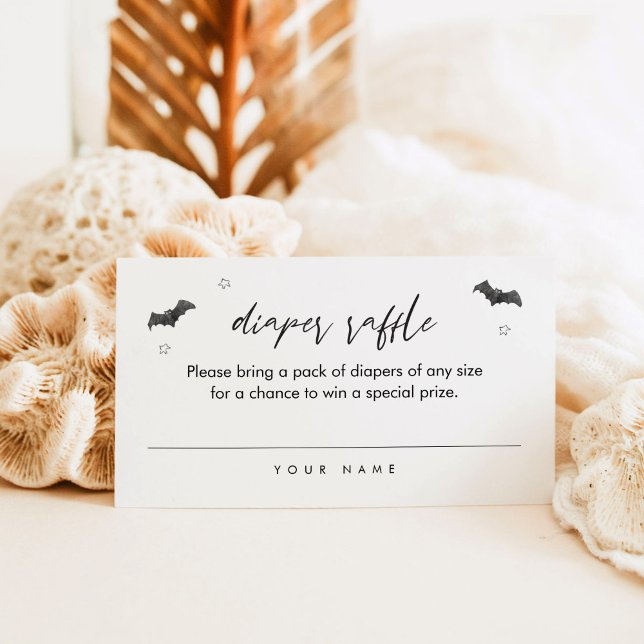 Visita Cartão de Bilhete de Fralda de Halloween Raffle (Criador carregado)