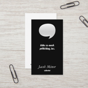 Visita Cartão de bolha do discurso [3d]