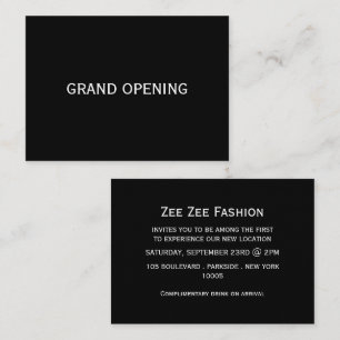 Visita Cartão de Cerimônia de Grande Abertura Simples e M