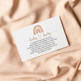 Visita Cartão de Chá de fraldas de Solicitação de Livro R