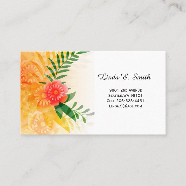 Visita Cartão de Chamada Comercial (Frente)