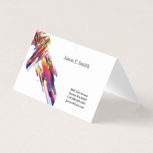 Visita Cartão de Chamada Dobrada Clássica