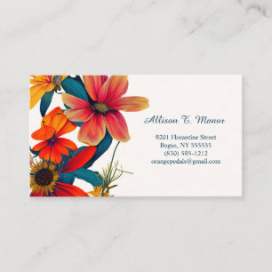 Visita Cartão de Chamada Flourish Flourish