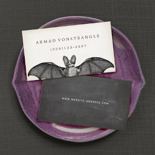 Visita Cartão de Chamada Vampiro Bat Halloween