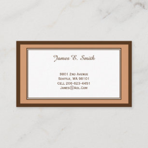 Visita Cartão de Chamadas Clássico Bordado