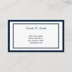 Visita Cartão de Chamadas Clássico com Bordas