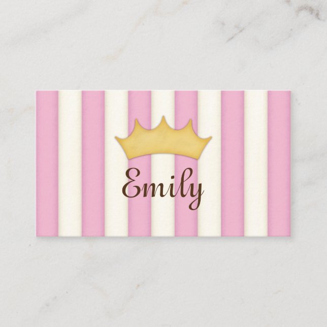 Visita Cartão de Chamadas Personalizado Princesa Listras  (Frente)
