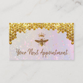 Visita cartão de compromisso da Rainha Bee