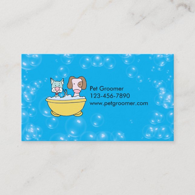 Visita Cartão de Compromisso de Pet Personalizado (Frente)