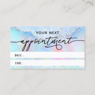 Visita cartão de compromisso de textura pastel faux glitt