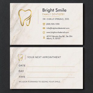 Visita Cartão de Compromisso do Logotipo da Dentista Marb