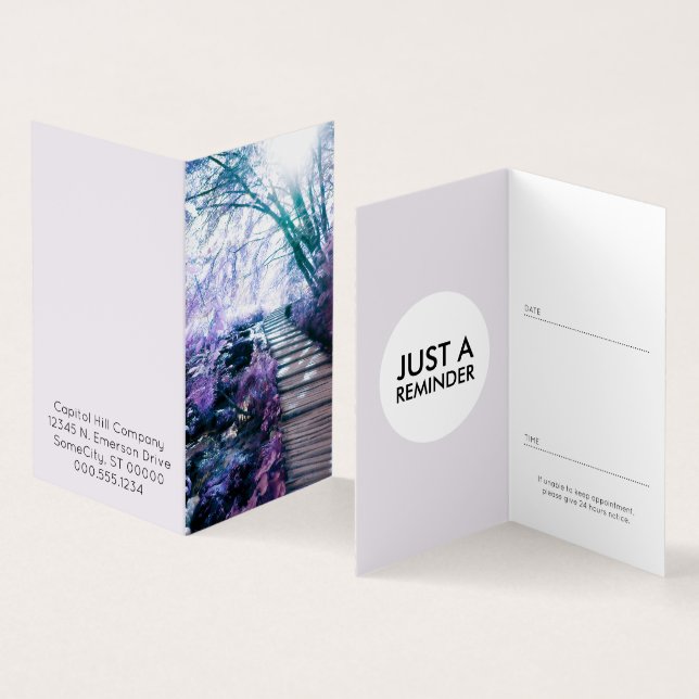 Visita cartão de compromisso encantado (Interior e exterior)