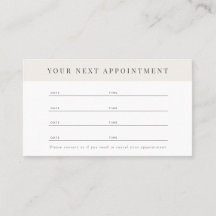 Cartão de Compromisso Profissional Minimalista