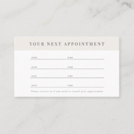 Visita Cartão de Compromisso Profissional Minimalista