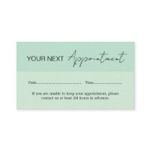 Cartão de Compromisso Verde Espuma do Mar