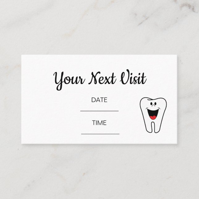 Visita Cartão de Consulta Dentista (Frente)