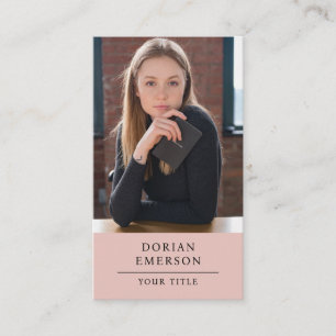 Visita Cartão de consultor profissional de fotos modernas