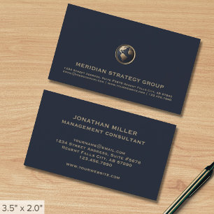 Visita Cartão de contato do logotipo de consultoria Elega