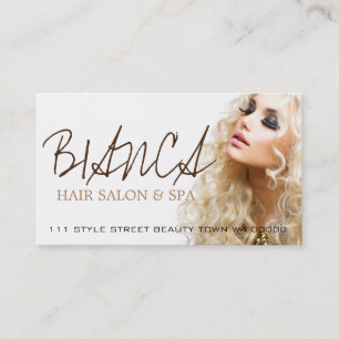 Visita Cartão de Cosmetologia de Bela Stylist de Salão