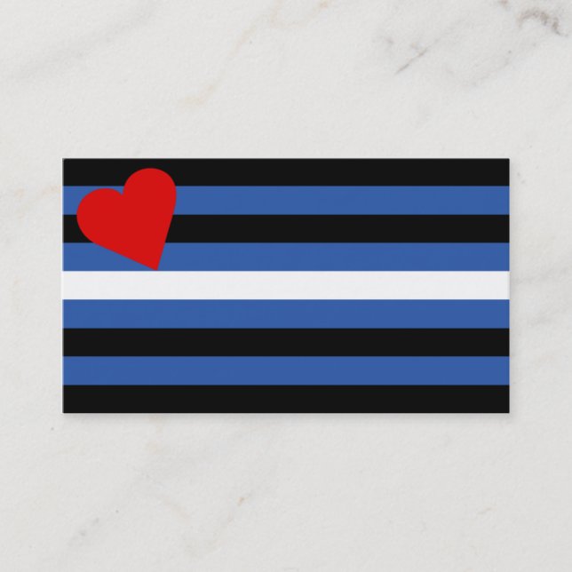 Visita Cartão de couro do truque da bandeira (Frente)