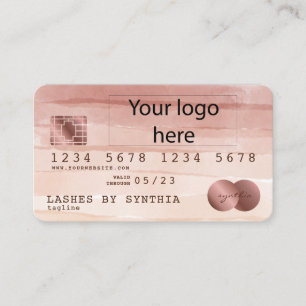 Visita Cartão de crédito Estilado adicione seu logotipo e