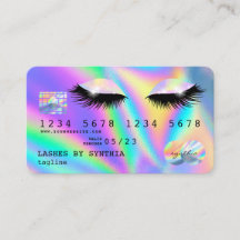 Cartão de Crédito Hológrafo De Olhos Modernos