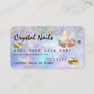 Visita Cartão de Crédito Técnico Holográfico Opal Cry