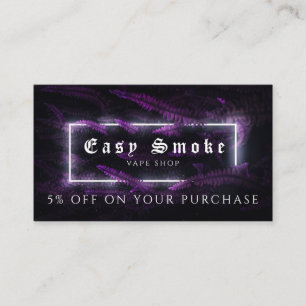 Visita Cartão de Desconto Comercial Compro Vape