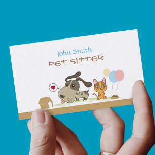 Visita Cartão de empresa de serviços de assento do anim