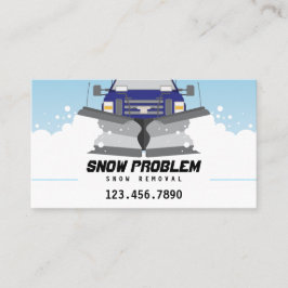 Visita Cartão de empresa de serviços do arado de neve