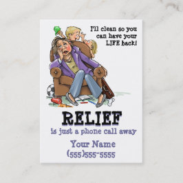 Visita Cartão de empresa de serviços Housecleaning