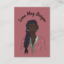 Visita Cartão de Exibição de Joias para Mulheres Chefes M