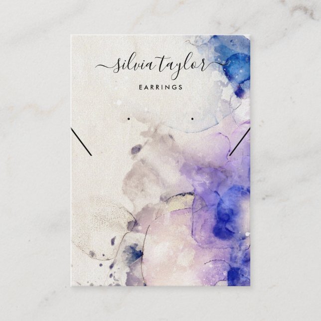 Visita Cartão de expositor com álcool púrpura a (Frente)