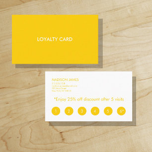 Visita Cartão de Fidelidade    Amarelo claro   Ouro