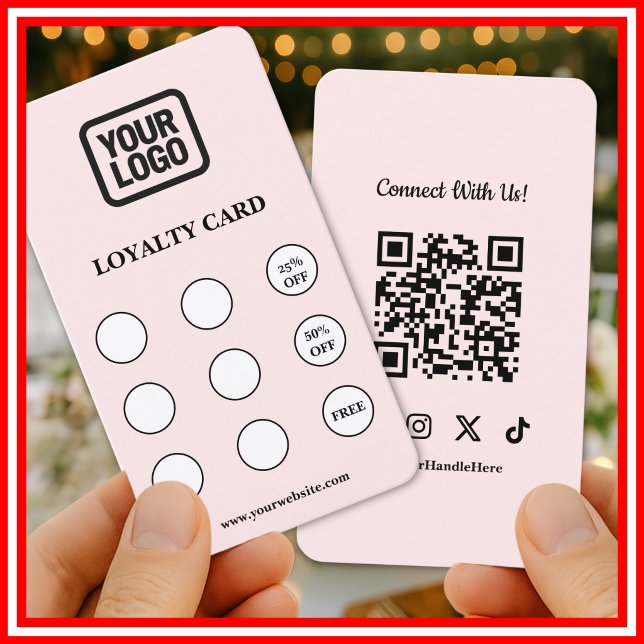 Visita Cartão de Fidelidade com Código QR Social Conecte- (Criador carregado)