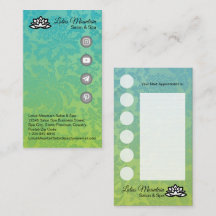 Cartão de fidelidade comercial personalizável