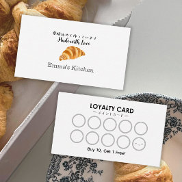 Visita Cartão de Fidelidade de Boloaria Croissant Moderno