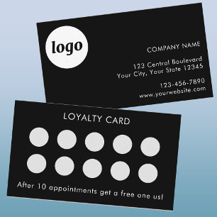 Visita Cartão de Fidelidade de Cliente Simples com Logoti