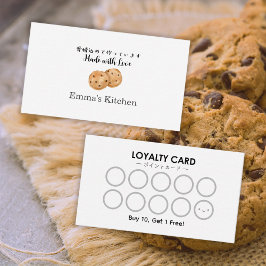 Visita Cartão de Fidelidade de Padaria Biscoito de Chocol