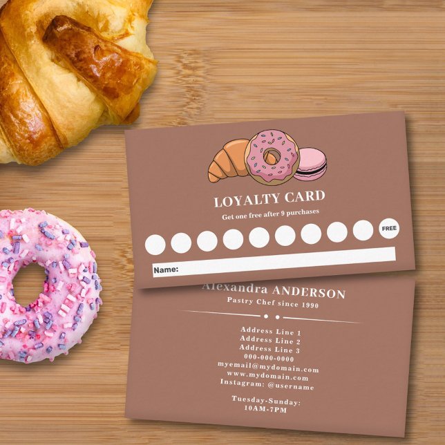 Visita Cartão de fidelidade de pastelaria (Pastry Chef Loyalty Card)