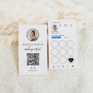 Visita Cartão de Fidelidade de Perfuração de QR Code Tema