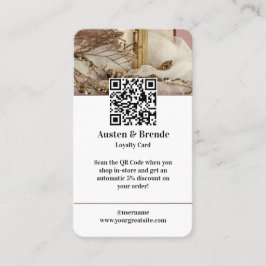 Visita Cartão de fidelidade - Design centrado em fotos pa