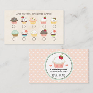 Visita Cartão de fidelidade para cupcake Bakery
