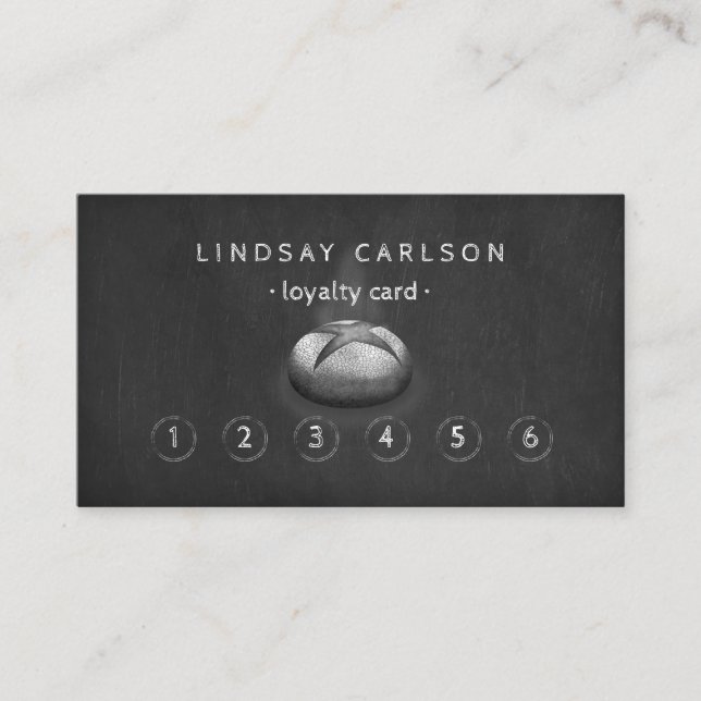 Visita Cartão de fidelidade russo para panificação de cha (Frente)