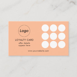 Visita Cartão de fidelidade simples para logotipos de pês