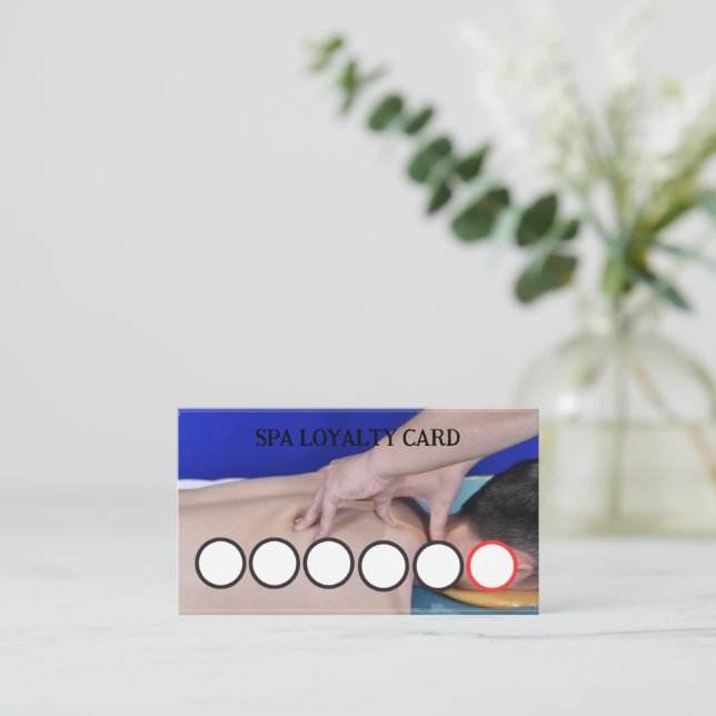 VISITA CARTÃO DE FIDELIDADE SPA (Em pé/Frente)