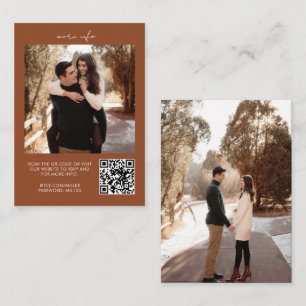 Visita Cartão de Gabinete de Website de Casamento RSVP de