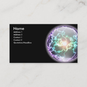 Visita Cartão de incandescência da bola do relâmpago