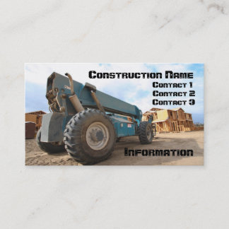 Visita Cartão de indústria da construção
